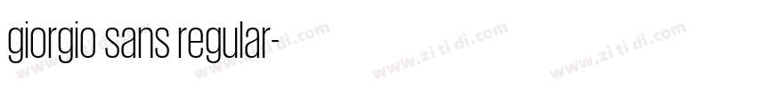 giorgio sans regular字体转换
